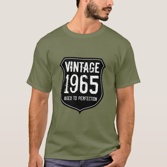 1965 envelhecido à perfeição | Camisa do ano de na (Frente)