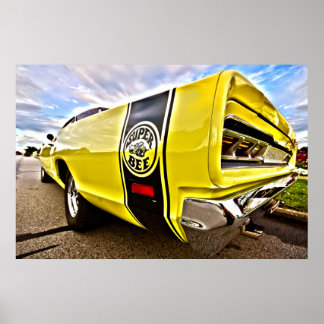 1969 1970 Dodge Coronet Super Bee HDR Art Poster