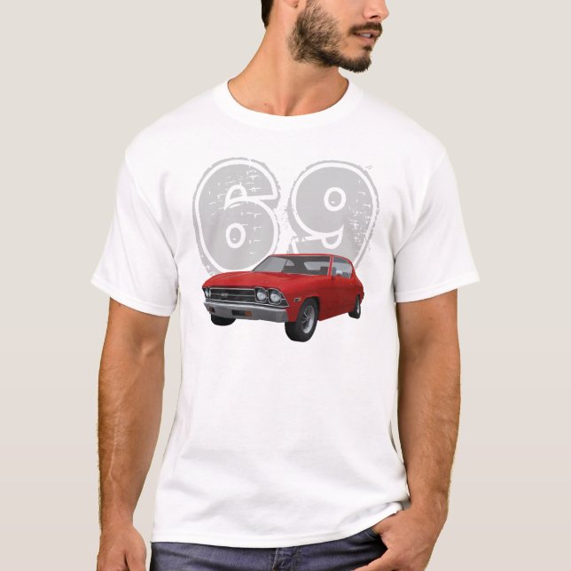 1969 Chevelle SS: Término Vermelho: Camiseta (Frente)