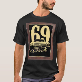 1969 Troféu Chevelle Grill Plaque T Camisa Clássic
