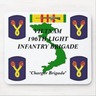 196th Inf claros Vietnam Mousepad 1/w