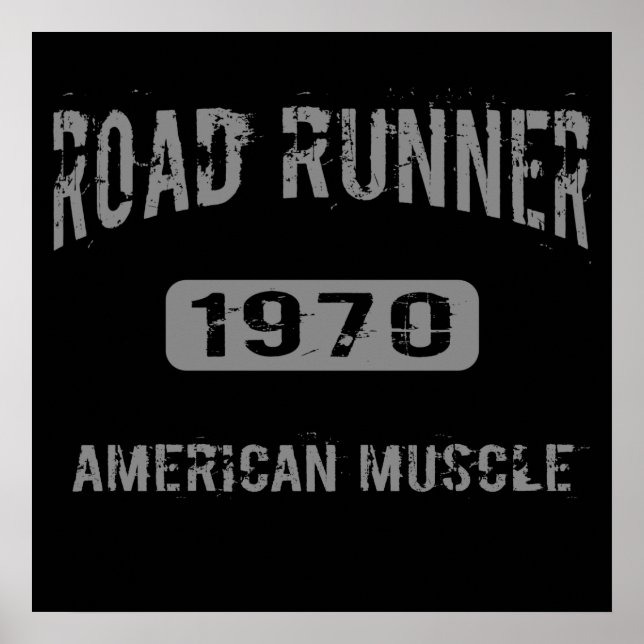 1970 Road Runner American Muscle Poster (Frente)