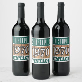 1970: Rótulo do Vinho de Nascimento