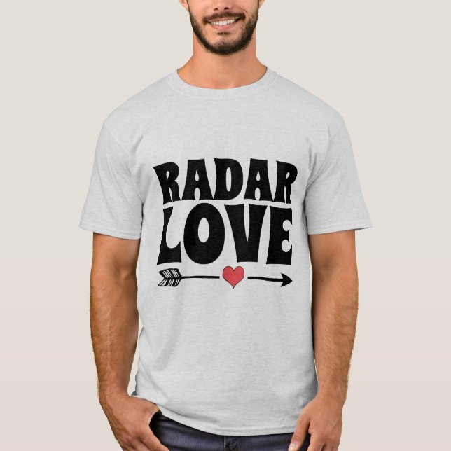 1970s VINTAGE RADAR LOVE T-Shirts (Frente)