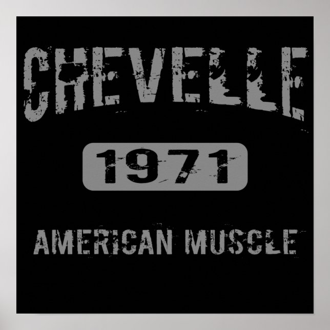 1971 Chevelle American Muscle Poster (Frente)