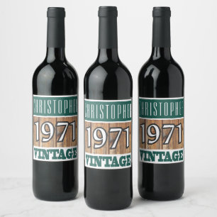 1971: Rótulo do Vinho de Nascimento