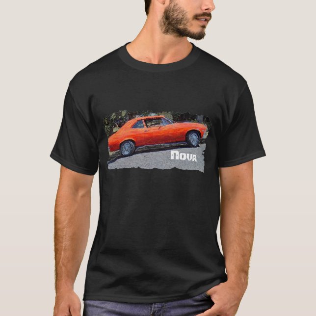 1972 Chevy Nova - Camisa de Arte Digital (Frente)
