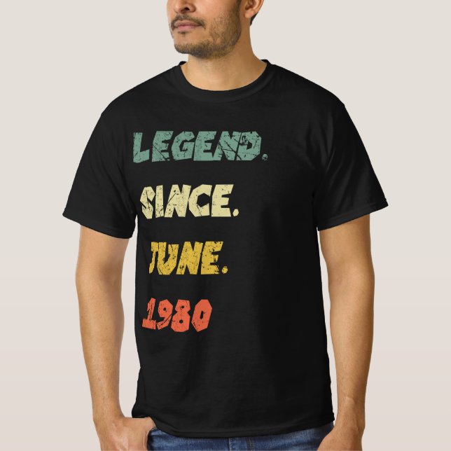 1980. Presentes Lenda De Camisa Desde Junho De 198 (Frente)