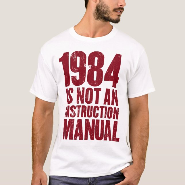 1984 não são um t-shirt do manual da instrução (Frente)