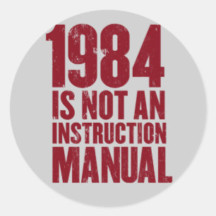 1984 não são uma etiqueta do manual da instruç