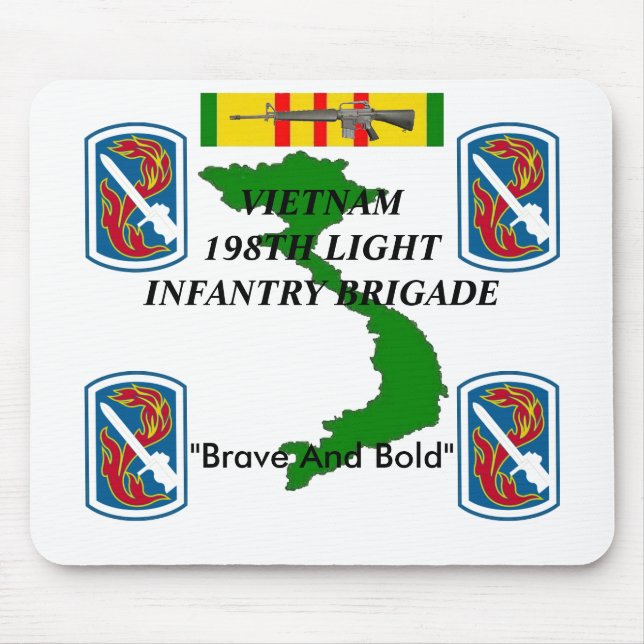 198th Inf claros Vietnam Mousepad 1/w (Frente)