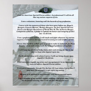 19.º grupo de forças especiais vets de poster de c