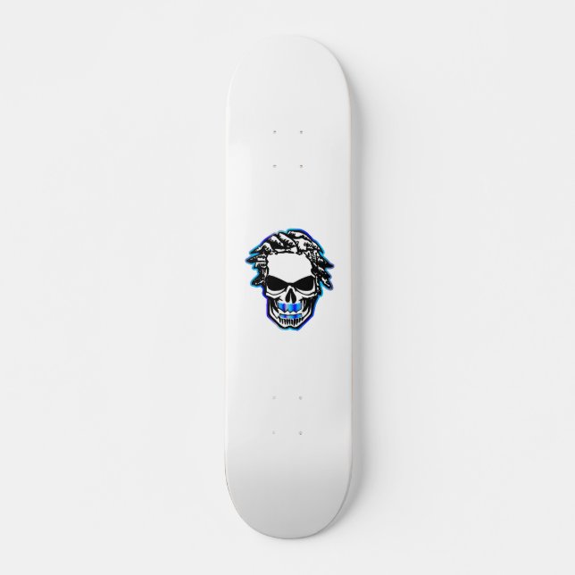 19,7 cm Plateau de skateboard Medhi34 Skull (Frente)