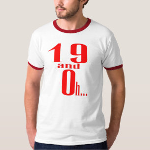 19 e oh t-shirt do alt (traseiro)