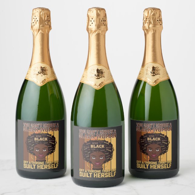 19 Melanin não consegue derrubar uma mulher negra (Garrafas)