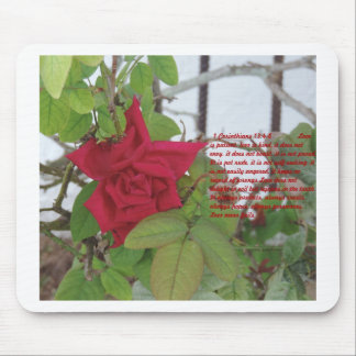 1 13:4 do Corinthian - o amor 8 é ..... Mousepad