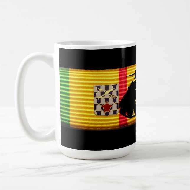 1/16th Caneca da fita do serviço de Vietnam da (Esquerda)