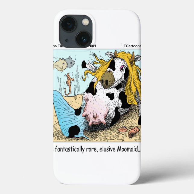 1/2 Vaca 1/2 Sereia Moomaid Engraçado (Verso)