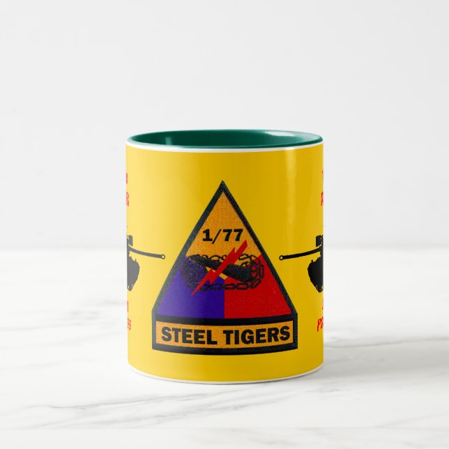 1/77th Caneca de aço dos tigres das panteras (Centro)