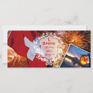 1.agosto - Feriado Nacional suíço - Cartão postal