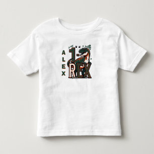 1 Camiseta de Aniversário do Dinossauro Rex