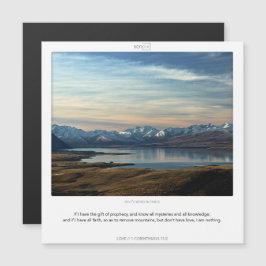 1 Cartão magnético Corinthians 13:2 LOVE SCRIPIX