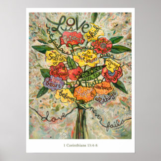 1 Corinthians 13, Love is is Patient Poster