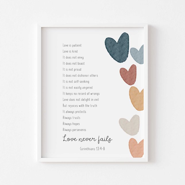 1 Corinthians 13 Love poster (Criador carregado)