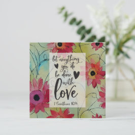 1 Corinthians 16 14 Tudo no Amor com Cartão de Bíb