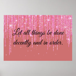 1 Corintianos 14:40 Poster