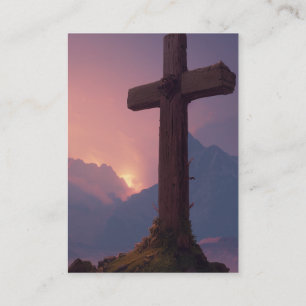 1 Coríntios 1:18–19 Cartões KJV - Cruz Grossa