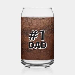 #1 Dad Leather-look