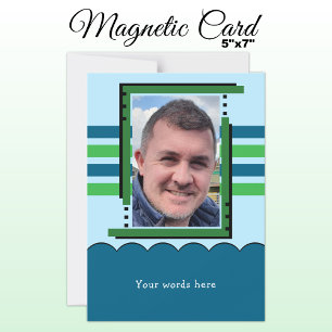 1 fotografia texto personalizado cartão magnético