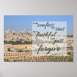 1 John 1:9 Poster Print | He Forgives Sins