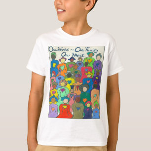 1 mundo multicultural, 1 família, 1 camisa do