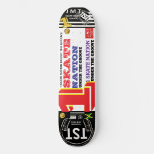 1 NAÇÃO DE SKATE Sob um Groove UK Skateboard