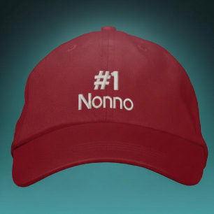 #1 Nonno  - adicione o nome Boné de Beisebol Perso