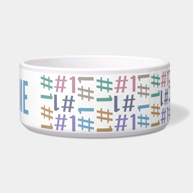 "# 1" Padrões de nome personalizado de tigela (Direita)