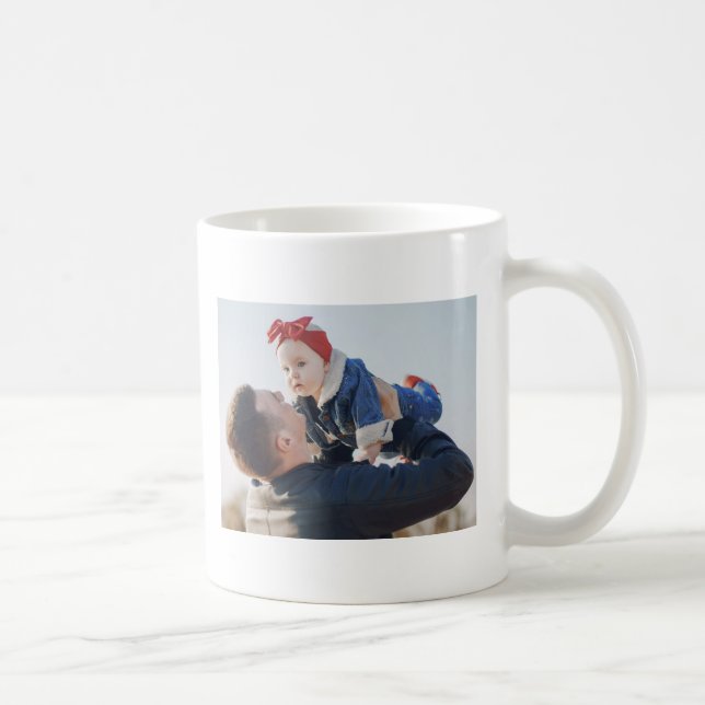 #1 Papai Caneca de Café Personalizada com Foto Pre (Direita)