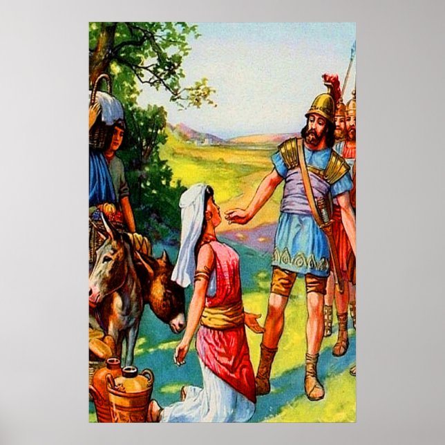 1 Samuel 25 Abigail Perdão poster (Frente)