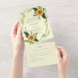 1in3 Girassóis Vestidos de Casamento Verde RSVP Co