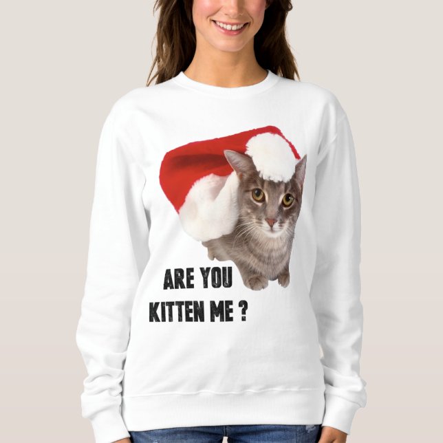 1Kitten Me? Suéter Básico Feminino (Frente)
