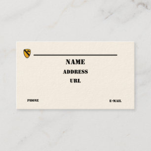 1rua da Divisão de Cavalaria vets cartão de visita