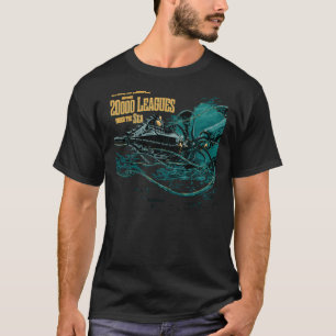 20000 ligas sob o mar JV Camiseta Essencial