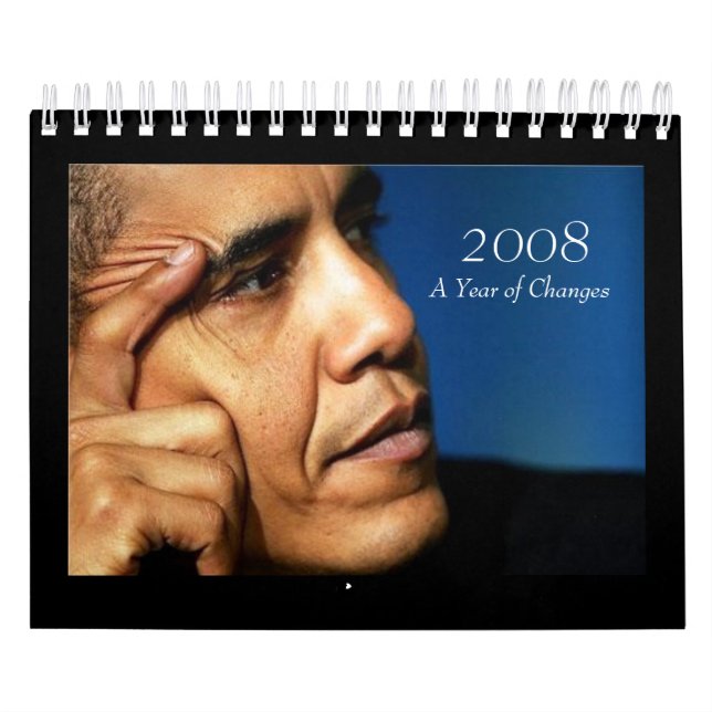 2008, ano de mudanças - calendário de Barack Obama (Capa)