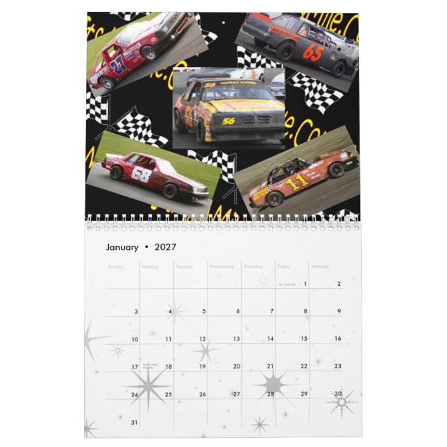 2008 seu todo o um calendário da milha (Jan 2027)
