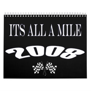 2008 seu todo o um calendário da milha