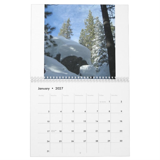 2009 calendários cénicos dos viagens (Jan 2027)