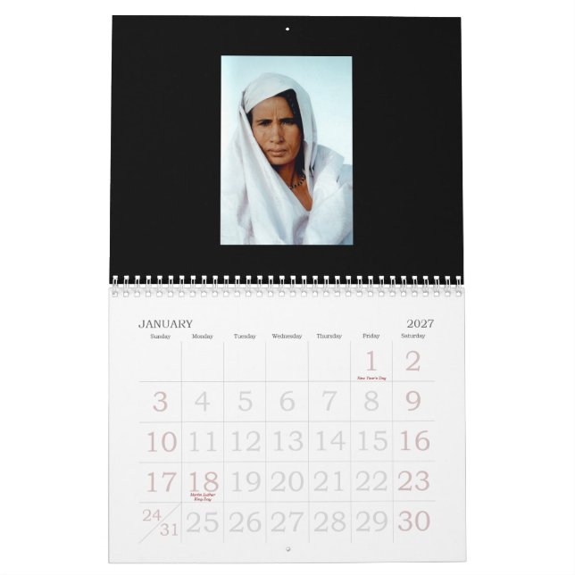 2009 caras arquivísticas de AZCA do calendário de (Jan 2027)