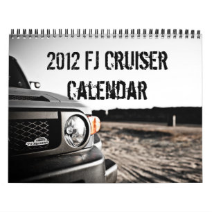 2012 assim calendários do cruzador do Cal FJ